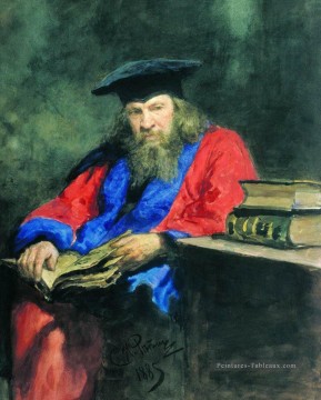 portrait de dmitry mendeleev 1885 Ilya Repin Peinture à l'huile